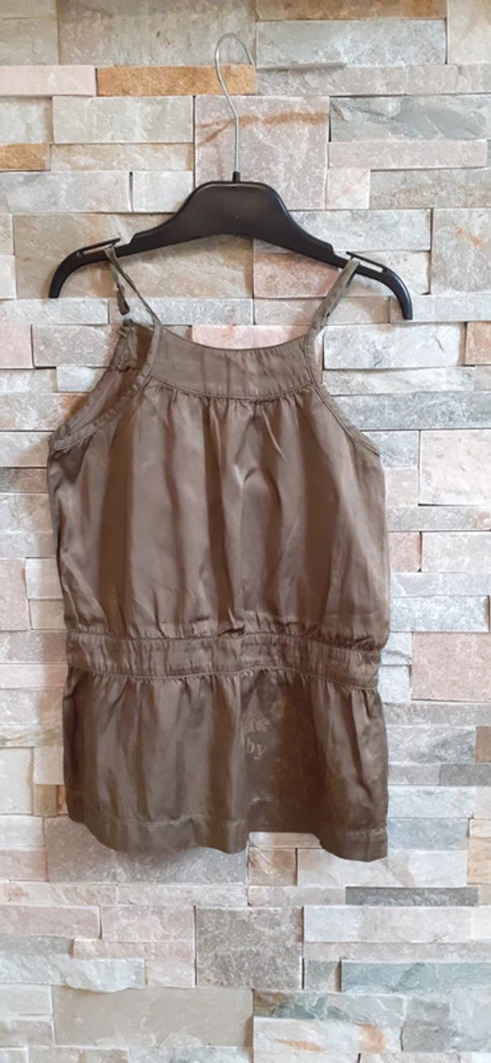 Robe satinée marron 5 ans 3 pommes - photo numéro 2