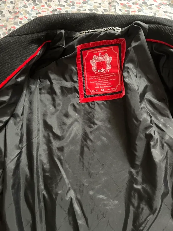 Manteau caban noir edc taille xs - photo numéro 3