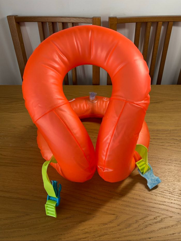 Décathlon Gilet de natation gonflable orange Taille 18-30kg - photo numéro 2