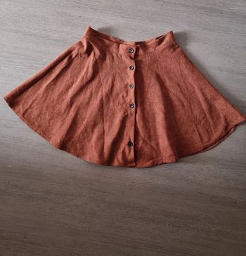Jupe velour cotele
