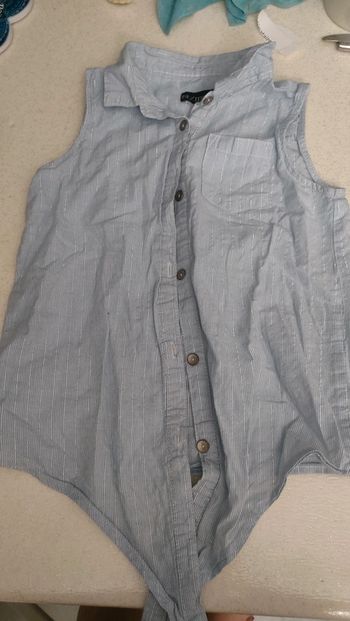 Chemise sans manche fille in extenso 8 ans