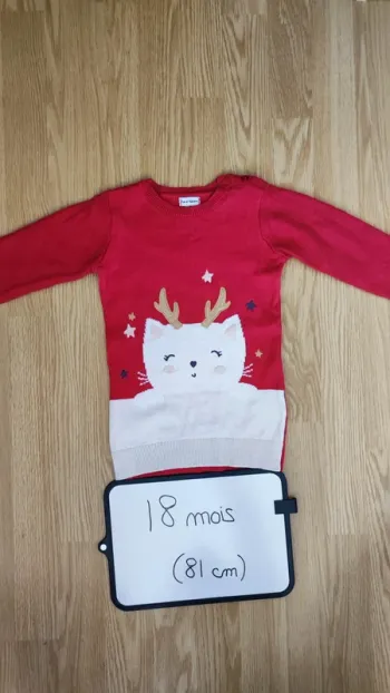 robe pull taille 18 mois
