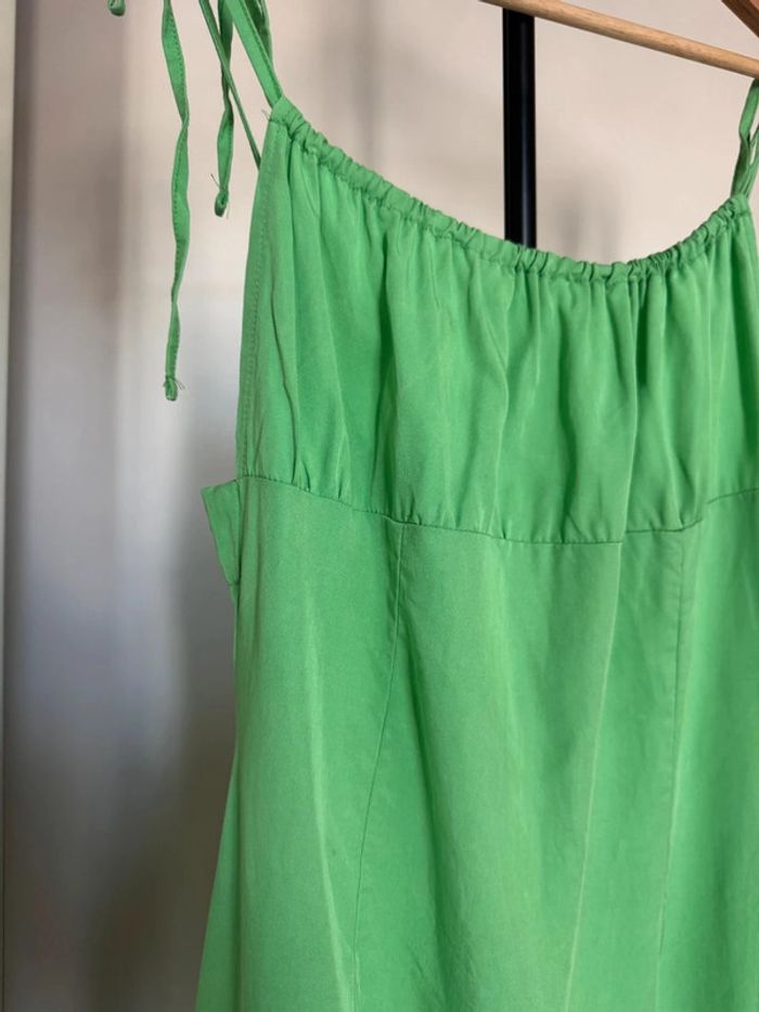 Robe longue fluide verte M Olga leyers - photo numéro 4