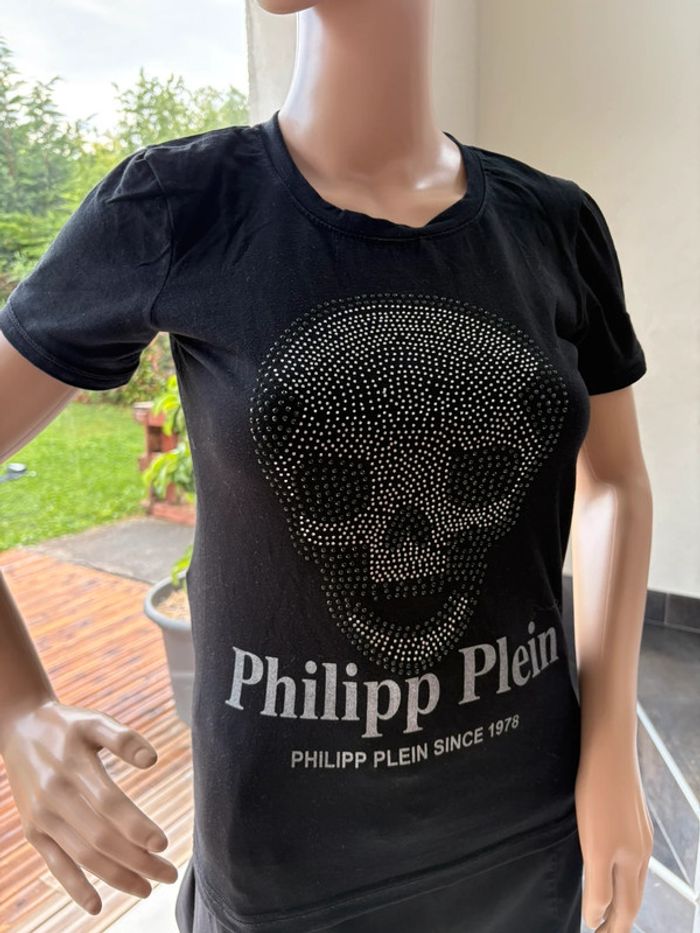 😎 T-shirt Philipp plein strass taille XL 😎 taille effective - photo numéro 2