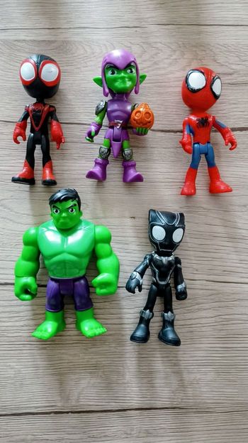 Lot de 5 figurines articulées 10cm- Spidey et ses amis