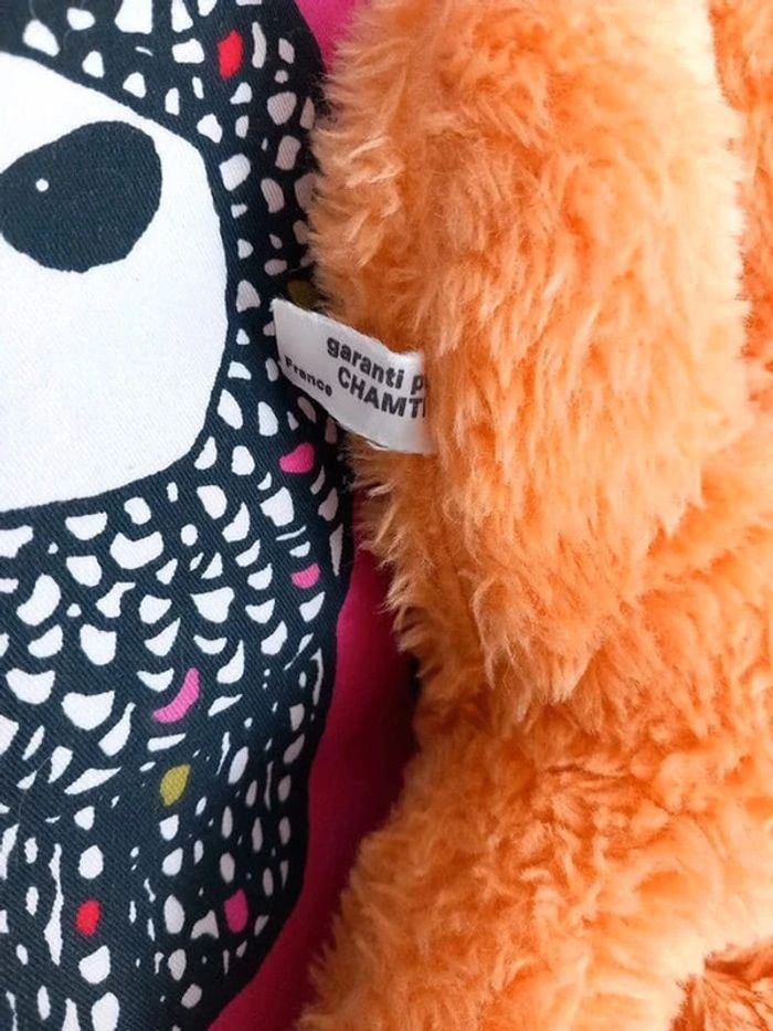 Peluche nounours chamti orange vintage 30cmi - photo numéro 5