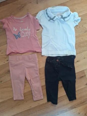 Lot de 2 ensembles fille en 6mois