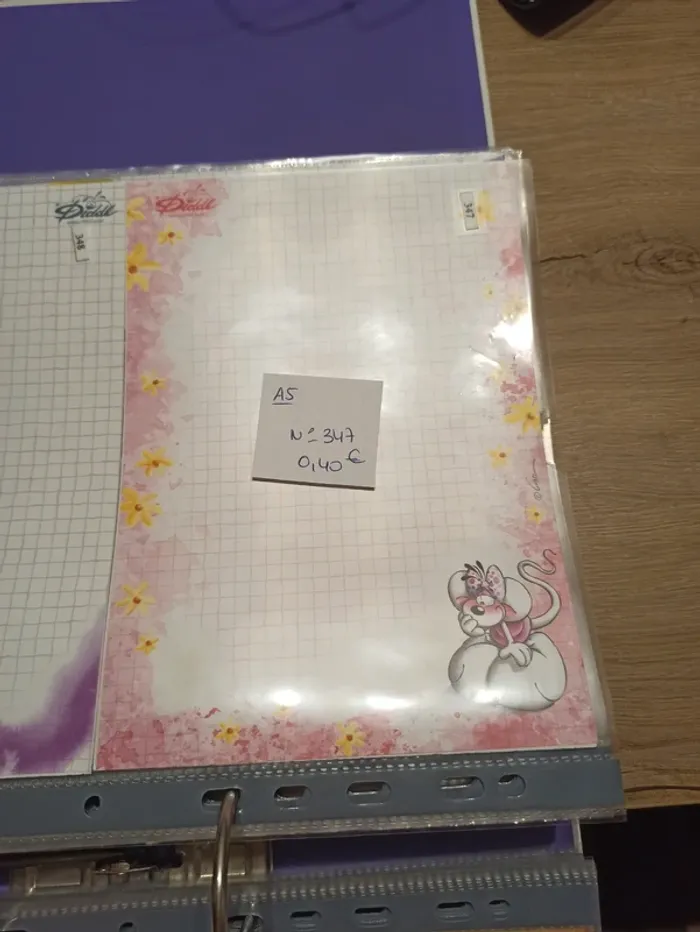 Feuille Diddl A5 347 0,40€