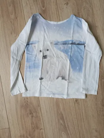 T-shirt manche longue ourson