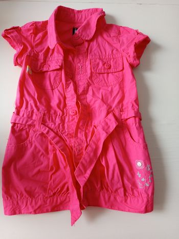 Robe chemise rose bébé – In Extenso (68 cm / 6 mois)