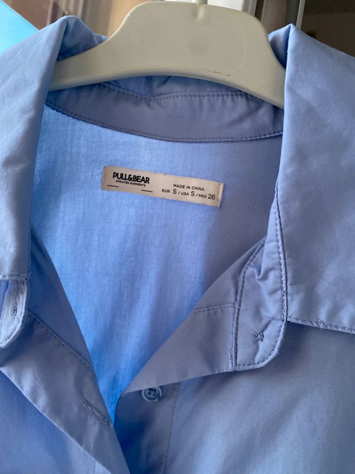 Chemise oversize bleu Pull & Bear 36 - photo numéro 3