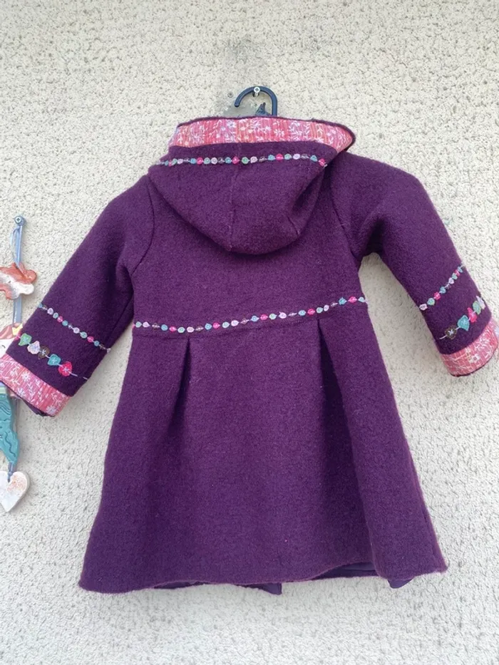 Beau manteau veste parka en pur laine DPAM 23 mois 2 ans - photo numéro 10