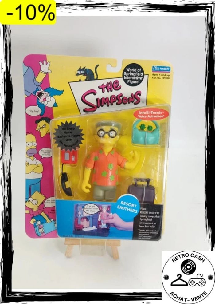 Playmates Simpsons World of Springfield Resort Smithers Figure Sealed - photo numéro 2