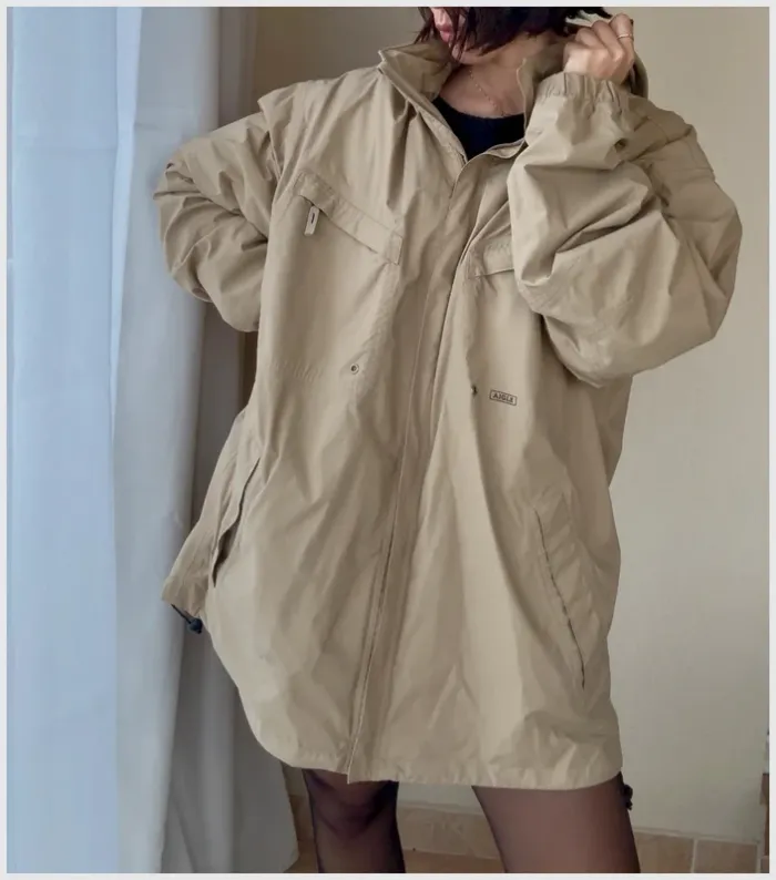 Manteau Coupe vent Aigle beige XXL bon état - photo numéro 3
