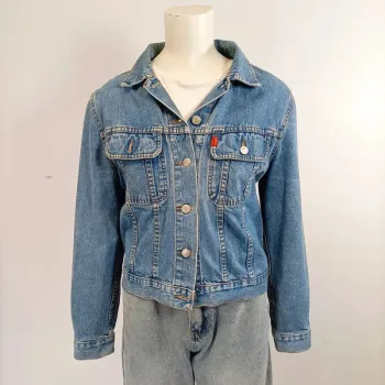 Veste en jean Ober - taille S - jean clair 100% coton bonne qualité A177