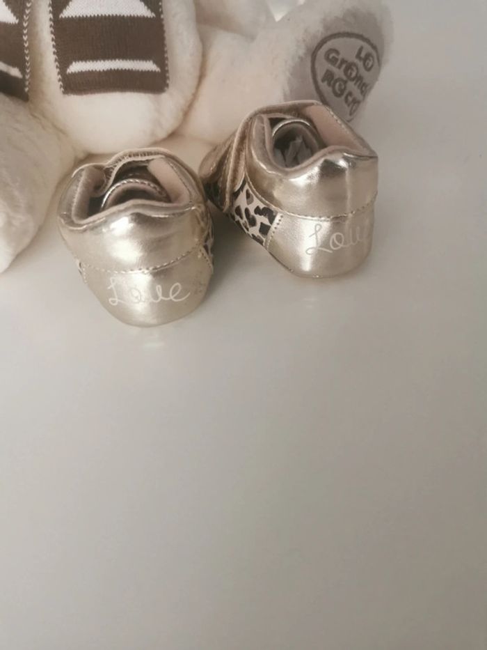 Chaussure bébé doré - photo numéro 4