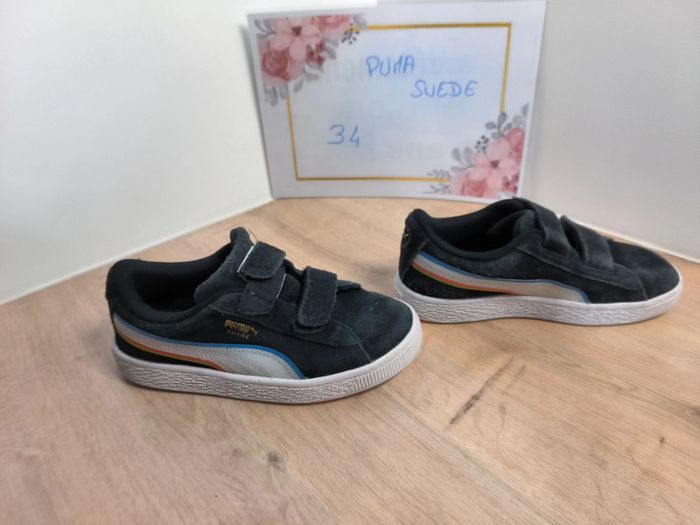 Basket Puma Suède T34 noir - photo numéro 5