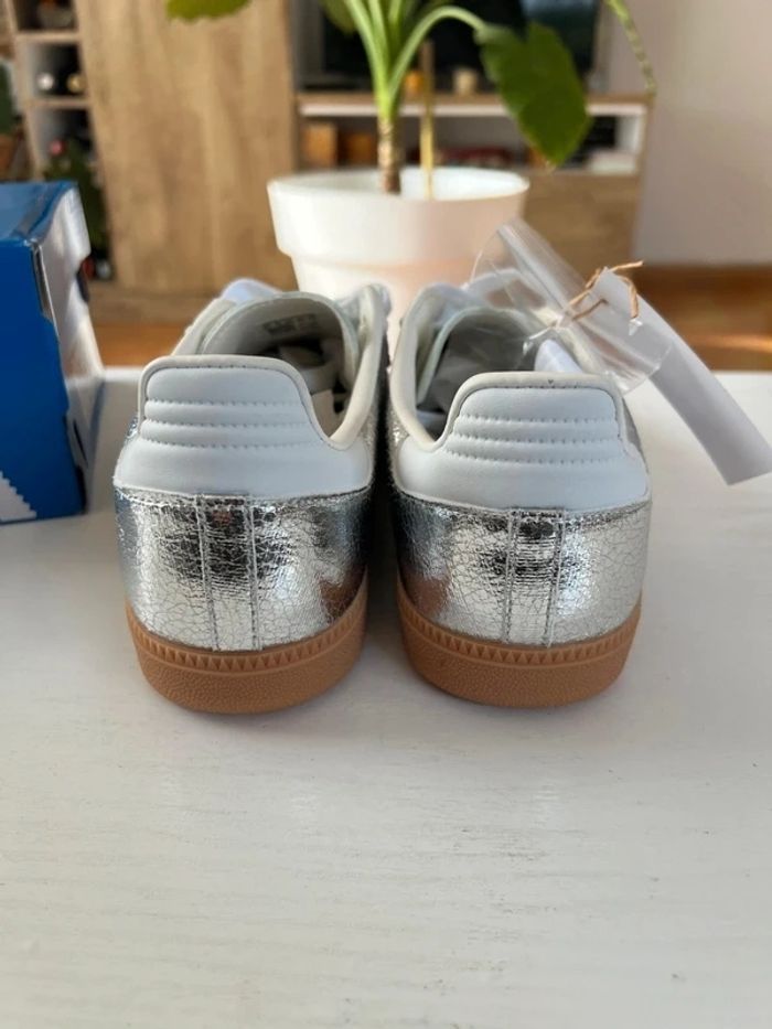 Adidas Orginals Samba Silver Argenté Taille 39 - photo numéro 4