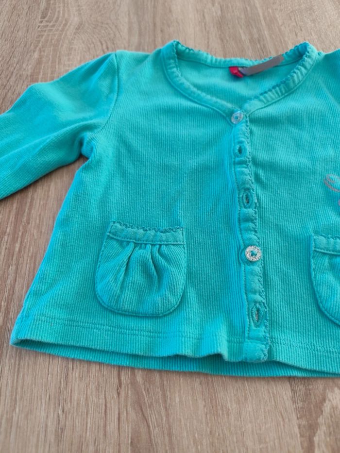 Gilet bleu turquoise - photo numéro 5