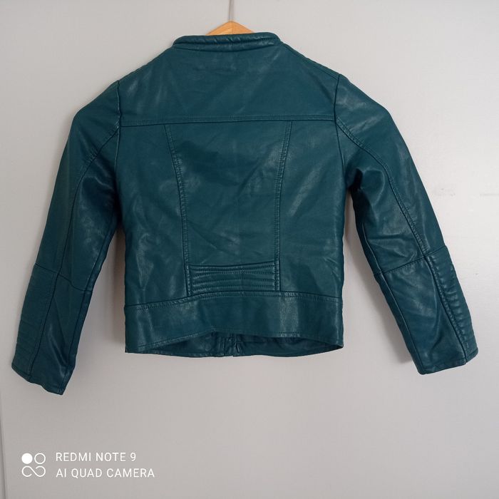 Veste verte en simili 8ans - photo numéro 6
