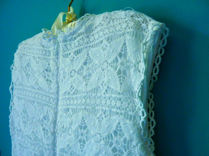 Robe Fille ceremonie Catimini 12 ans blanche mariage occasions speciales TBE - photo numéro 4