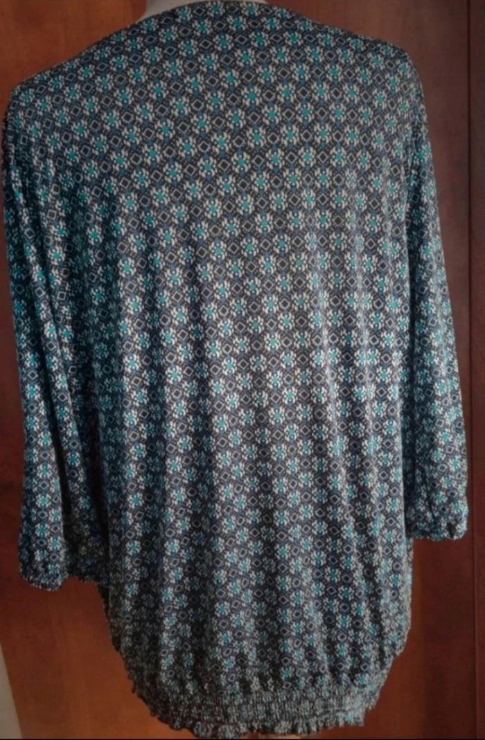 Blouse bleu à motifs 2xl - photo numéro 4