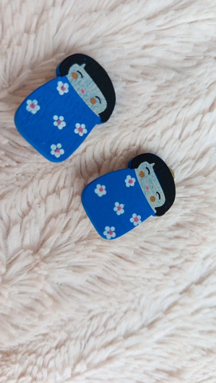 Boucles d'oreilles japon 🔸 clips - photo numéro 4