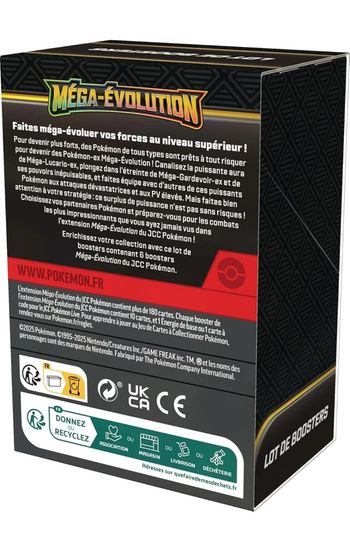 Lot de boosters Mega Évolution