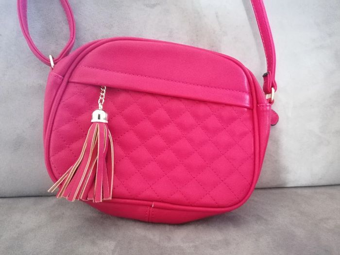 Sac bandoulière rose fuchsia - photo numéro 3