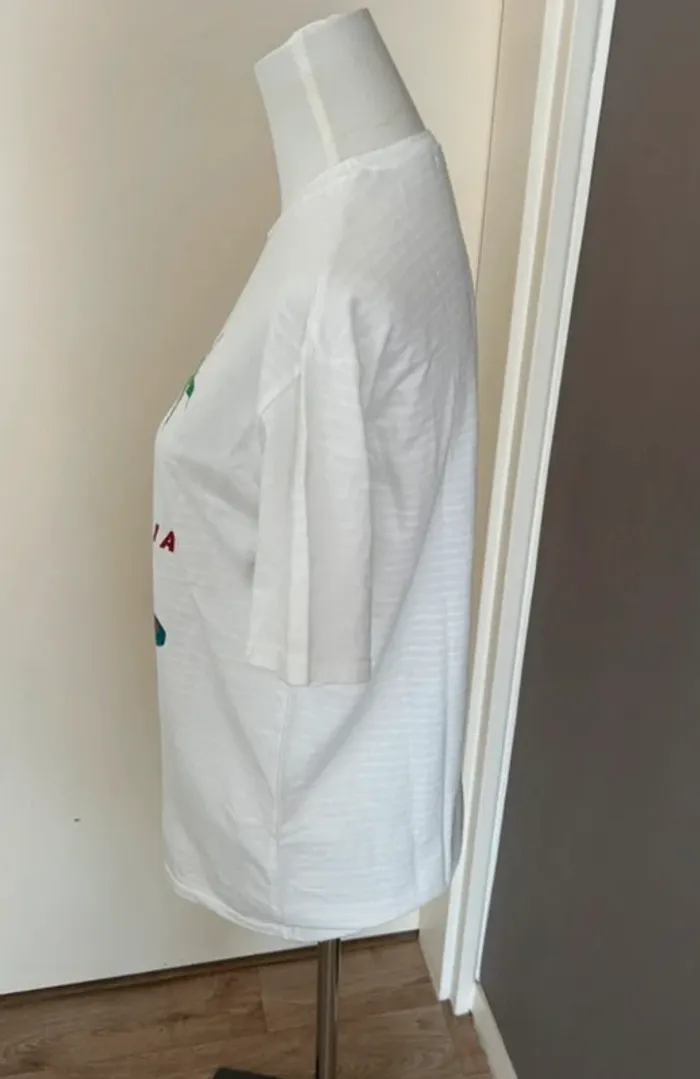 Zara kids t-shirt blanc, imprimé été fille taille 13/14 ans - photo numéro 2
