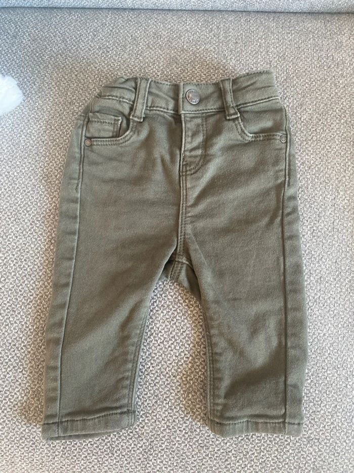 Jean garçon kaki 3/6 mois primark