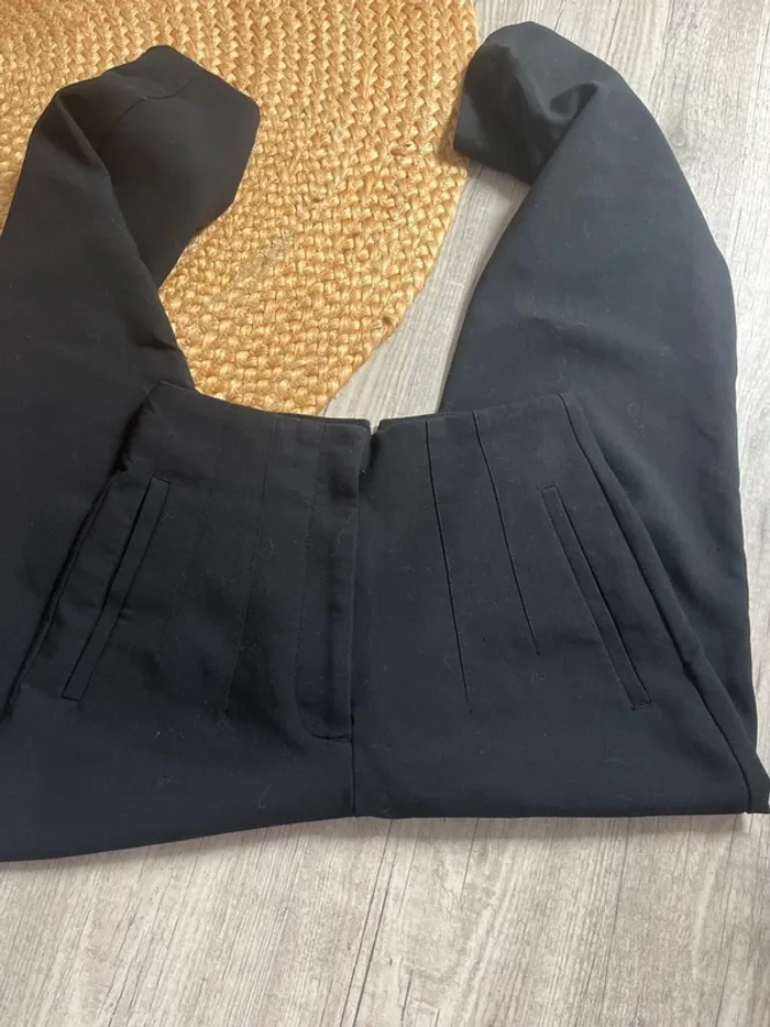Pantalon noir taille haute Zara - photo numéro 2