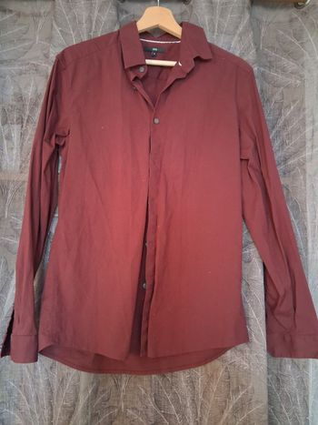 Chemise bordeaux