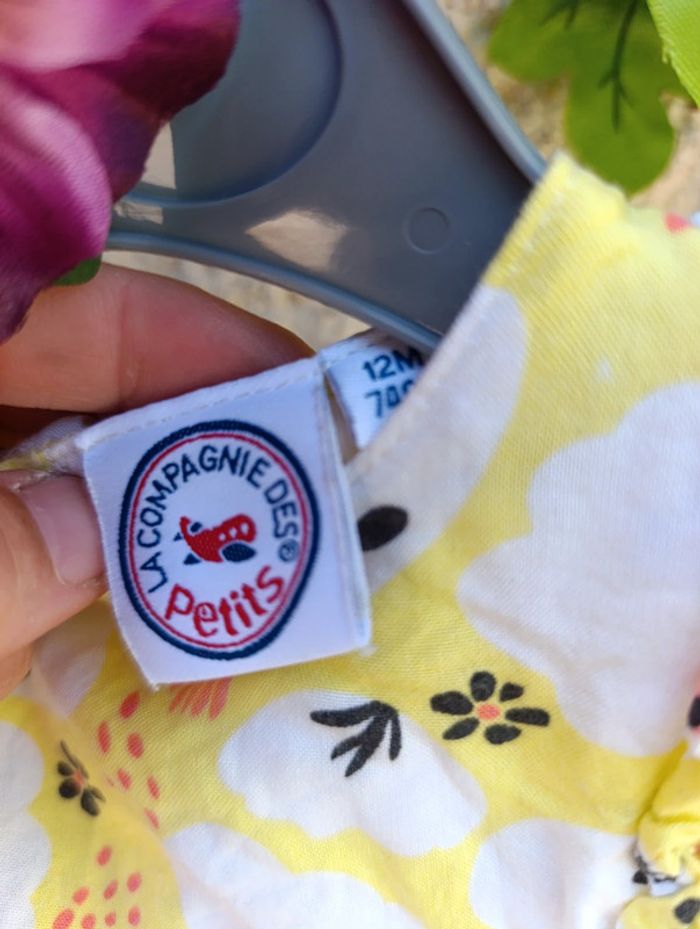 Robe blanche et jaune 12mois : La compagnie des petits - photo numéro 3