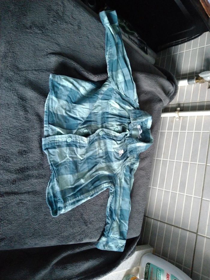Jean + chemise lulu castagnette 12 mois