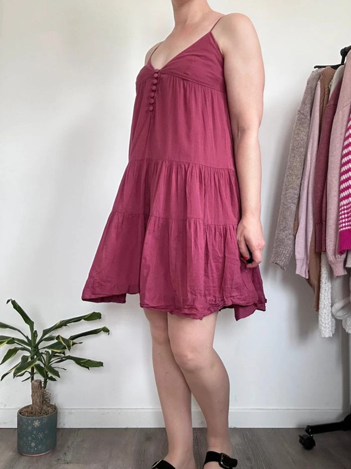 Naf Naf Robe rose foncé évasée – Taille 40 – Très bon état - photo numéro 4