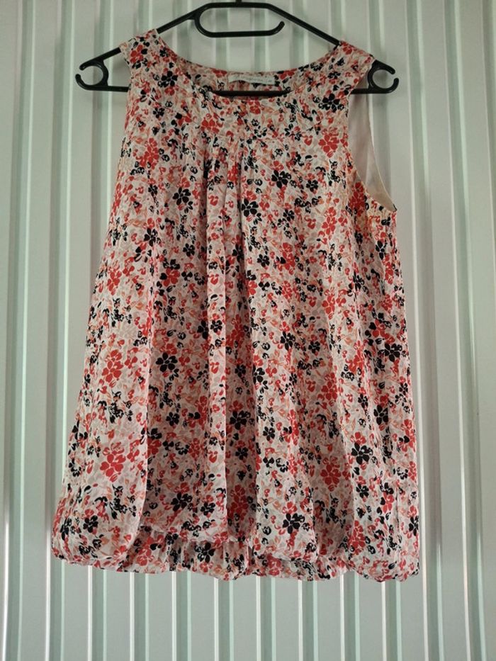 Top haut tee-shirt fleuri