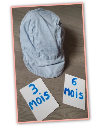 Casquette bébé garçon souple 3/6mois