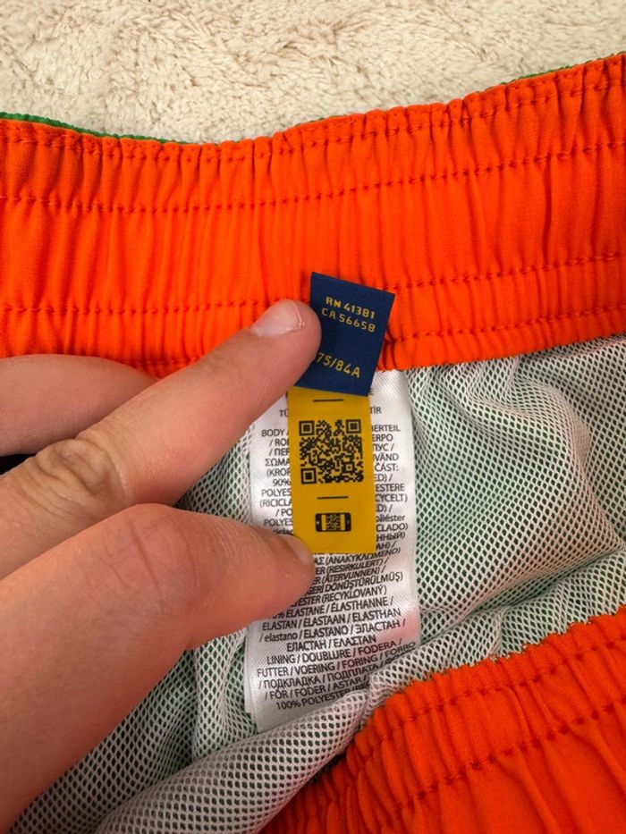 Short de Bain Ralph Lauren Vert Uni Neuf Taille M - photo numéro 10