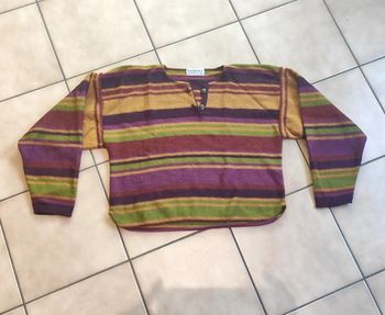 Pull vintage à rayures