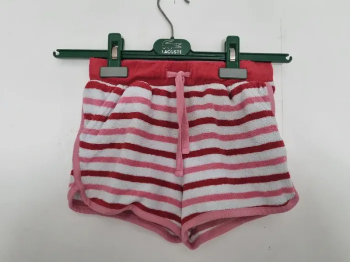 Short éponge à poches enfant - Taille 7 ans (122cm) - Sergent Major - Rouge et blanc - photo numéro 3