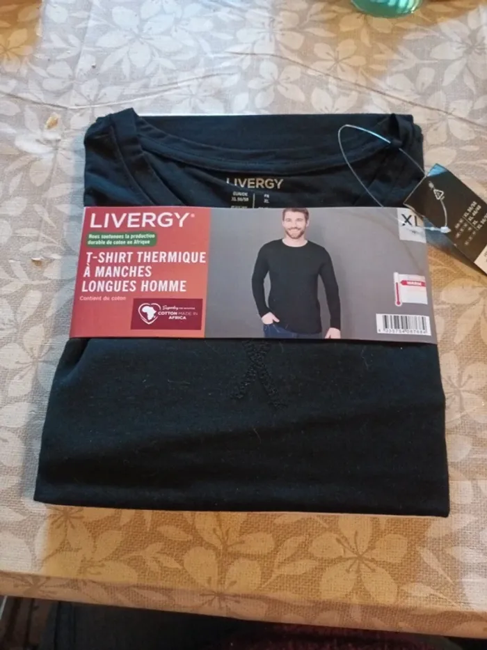 Tee-shirt thermique manches longues homme taille Xl