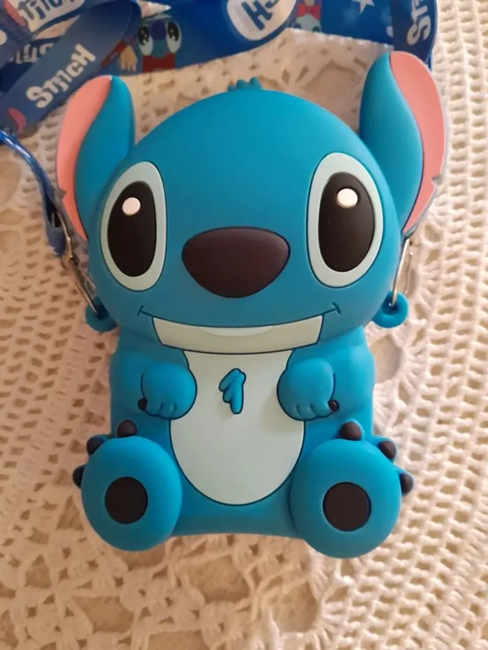 Pochette, porte monnaie, sac, enfant Stitch - photo numéro 2