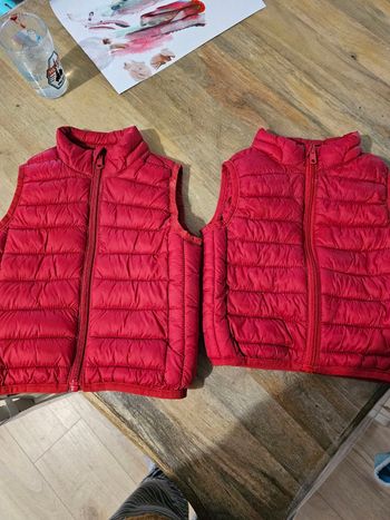 Doudounes sans manches 12 mois