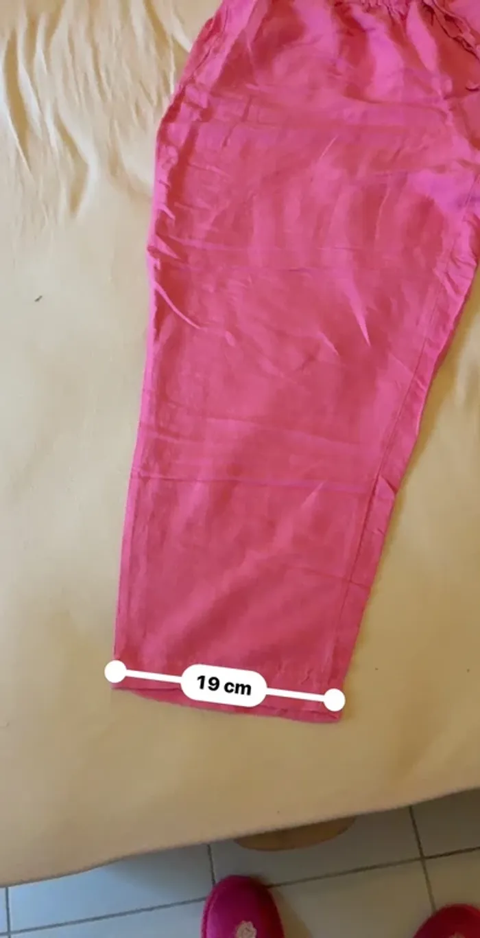 Pantalon large décontracté rose H&M - photo numéro 6