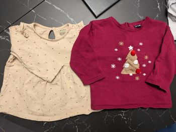 Blouse + pull fille 💌