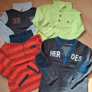 Lot 4 polos 3ans #okaïdi