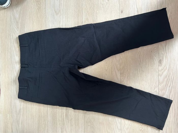 Ensemble femme pantacourt noir et top pelplum manches 3/4 bordeaux - photo numéro 10