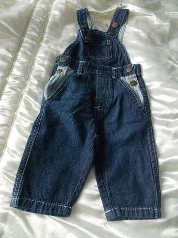 Salopette a bretelles en jeans 3/6 mois