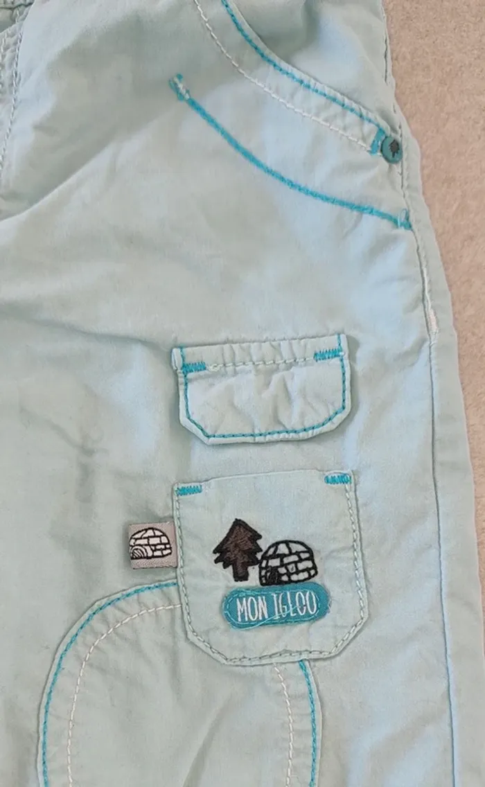 Lot de 2 pantalons hiver garçon taille 18 mois - photo numéro 7